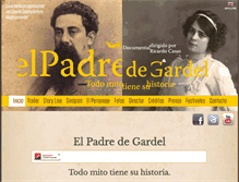 Tablet Screenshot of elpadredegardel.com